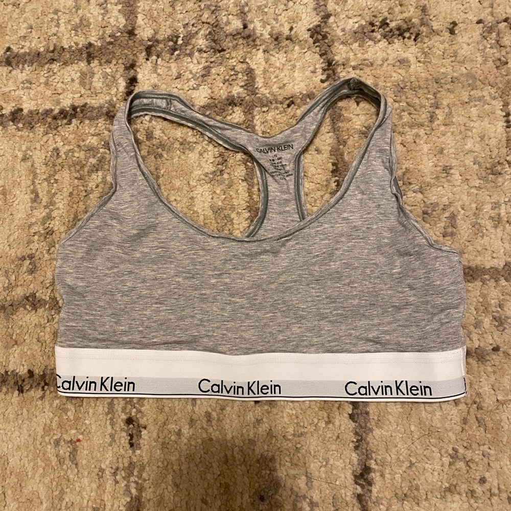 NWOT Calvin Klein grey bralette